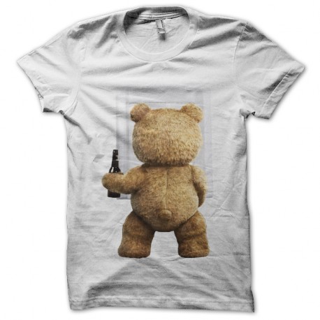 Shirt ted l'ours terrible blanc pour homme et femme