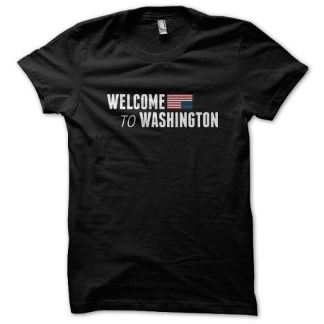 Shirt welcome to Washington noir pour homme et femme