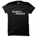 Shirt welcome to Washington noir pour homme et femme