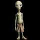 Shirt paul l'extra terrestre en noir pour homme et femme