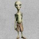 Shirt gris paul l'extra terrestre pour homme et femme