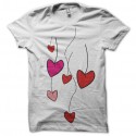 Shirt love blanc pour homme et femme