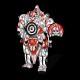 Shirt super nounours transformer noir pour homme et femme