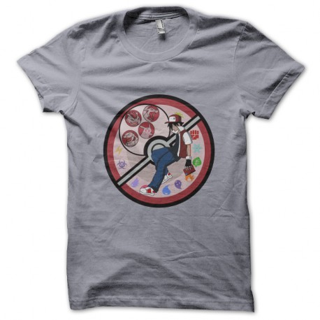 Shirt pokemon éléments gris pour homme et femme