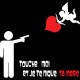 Shirt noir touche moi et je te nique ta maman pour homme et femme