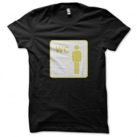 Shirt wc noir pour homme et femme
