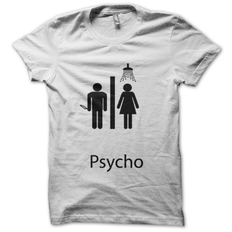 Shirt psycho blanc pour homme et femme