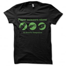 Shirt paper scissors stone noir pour homme et femme