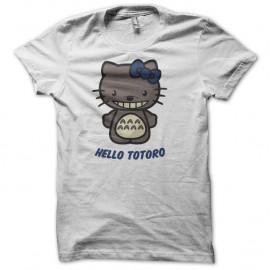 Shirt Hello Totoro blanc pour homme et femme