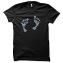 Shirt monsieur pieds noir pour homme et femme