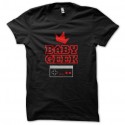 Shirt baby geek noir pour homme et femme