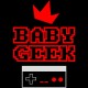Shirt baby geek noir pour homme et femme