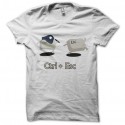 Shirt ctrl+esc blanc pour homme et femme