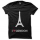 Shirt i love london noir pour homme et femme