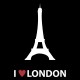 Shirt i love london noir pour homme et femme