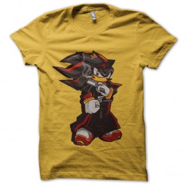 Shirt sonic cartoon jaune pour homme et femme