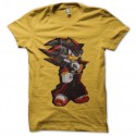 Shirt sonic cartoon jaune pour homme et femme