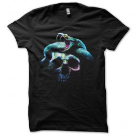 Shirt skull and sneck noir pour homme et femme
