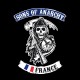 Shirt SoA Sons of Anarchy FRANCE Noir pour homme et femme