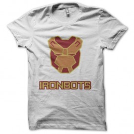 Shirt ironbots blanc pour homme et femme