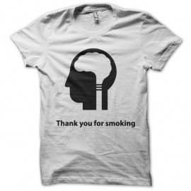 Shirt thank you for smoking blanc pour homme et femme