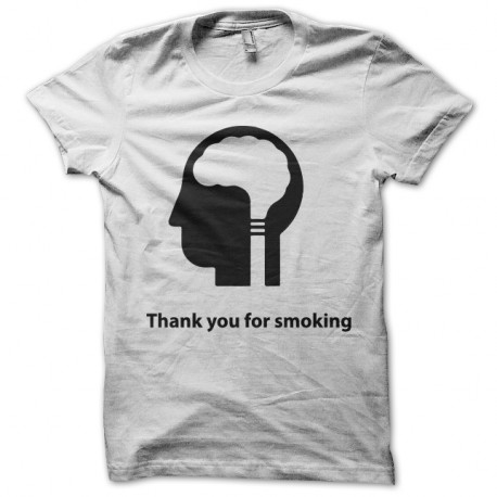 Shirt thank you for smoking blanc pour homme et femme