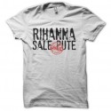 Shirt rhianna cochone blanc pour homme et femme