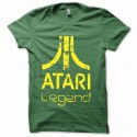 Shirt classique Atari Legend jaune/vert bouteille pour homme et femme