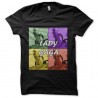 Shirt lady gaga dans l'espace noir pour homme et femme