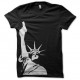 Shirt noir statue de la liberté avec son gun pour homme et femme