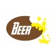 Shirt logo bière blanc pour homme et femme