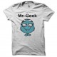 Shirt mr-geek blanc pour homme et femme