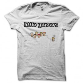 Shirt litle gamers blanc pour homme et femme