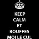 Shirt keep calm et bouffes moi le cul noir pour homme et femme