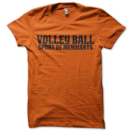 Shirt volley ball mendiants orange pour homme et femme