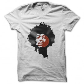 Shirt jimmy hendrix en vinyl blanc pour homme et femme