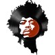 Shirt jimmy hendrix en vinyl blanc pour homme et femme