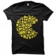 Shirt pac man en noir pour homme et femme