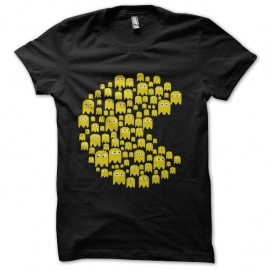 Shirt pac man en noir pour homme et femme
