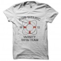 Shirt titanic swim team blanc pour homme et femme