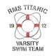 Shirt titanic swim team blanc pour homme et femme