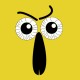 Shirt eyes and nose jaune pour homme et femme