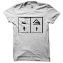 Shirt homme contre femme blanc pour homme et femme
