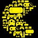 Shirt noir pacman console manette pour homme et femme