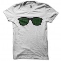 Shirt blanc lunettes de matrix pour homme et femme