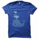 Shirt la famille baleine bleu royal pour homme et femme