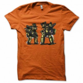 Shirt robots armée orange pour homme et femme