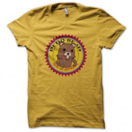 Shirt pedo bear jaune pour homme et femme