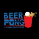 Shirt beer pong noir pour homme et femme