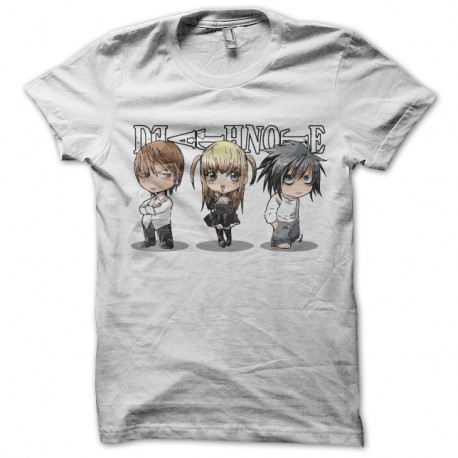Shirt death note blanc pour homme et femme